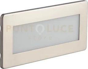 Segnapassi a incasso led bolt bianco e nikel 5w 650lm cct 3000k / 4...