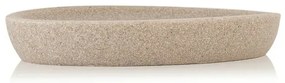 Portasapone bagno in resina beige design moderno linea Sahara