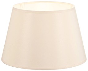 Paralume Cone altezza 18 cm, chintz ecru/bianco Duolla, Crema / Ambra, Tessuto / Stoffa / Seta