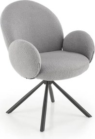 Sedia da pranzo KIVA 1 pz grigia