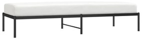 Giroletto in metallo nero 80x200 cm