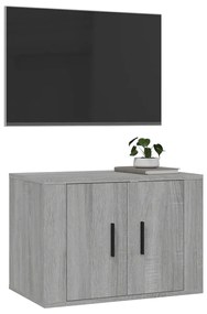 Mobile Porta TV a Parete Grigio Sonoma 57x34,5x40 cm