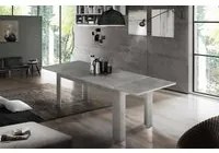 Tavolo per sala da pranzo estensibile, Made in Italy, Tavolo moderno con allunghe, Consolle allungabile, cm 160/210x90h75, Grigio Cenere