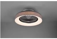 Ventilatore Moderno Luce Led 30w Dimmerabile Farsund Grigio Trio Lighting