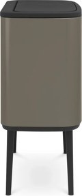 Bidone in acciaio grigio touch per raccolta differenziata 34 l Bo Touch Bin - Brabantia