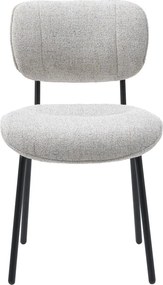 Sedia da pranzo grigio chiaro Buffalo - Unique Furniture