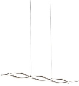 Lampada a sospensione moderna in acciaio con LED e dimmer - Paulina