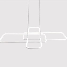 Lampadario LED neoclassico Nata bianco, luce naturale 4300 lumen
