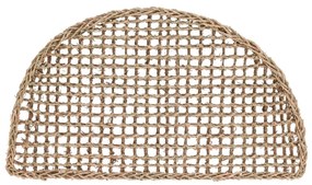 Kave Home - Tappetino Yariela semicircolare in fibre naturali 60 x 35 cm