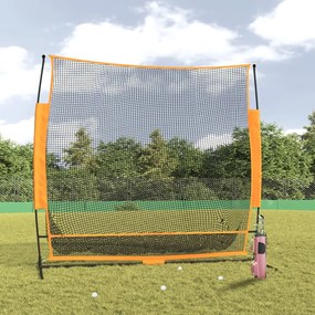 Rete Da Golf Nera E Arancione 215x107x216 Cm İn Poliestere /