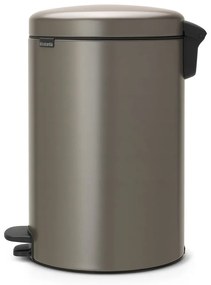 Cestino per la spazzatura grigio in acciaio con pedale 20 l NewIcon – Brabantia