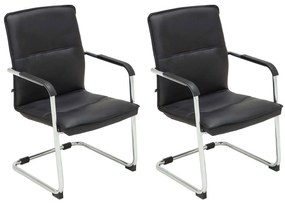 Set Di 2 Sedie Per Visitatori Seattle - Comfort Ed Eleganza Ensorcellanti / Weiß