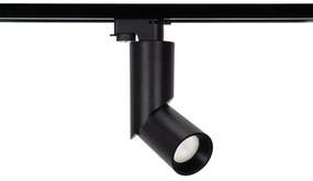 Faretto GU10 per binario Monofase - Nero - Orientabile e Snodabile