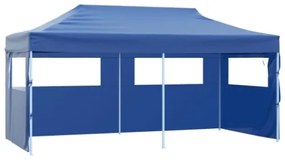 Tenda per Feste Pop-up Pieghevole Blu 3 x 6 m