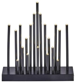 Candeliere natalizio LED 20xLED/3xAA nero