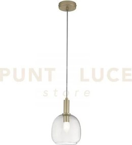 Lampadario a sospensione brandy oro 1 luce attacco e14 16x16x150cm ...