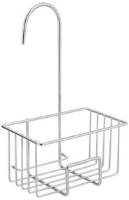 Mensola da bagno da appendere color argento lucido in acciaio inox Milito – Wenko