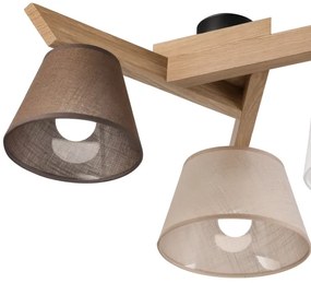 Brilagi - LED  Lampadario a plafone ANTHONY 3xE14/40W/230V quercia