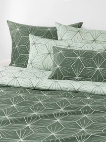 Copripiumino reversibile in cotone con stampa geometrica Ilda