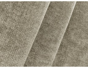 Divano angolare beige allungabile (con penisola a destra/con chaise lounge) con rivestimento in ciniglia Leila – Makamii