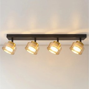 Brilagi - Faretto AURA LUX 4xGX53/30W/230V nero/oro