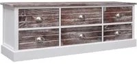 Panchina da Ingresso Marrone 115x30x40 cm in Legno 284124