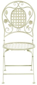 Set da balcone bistro in metallo verde chiaro BIVIO Beliani