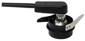 Set di 6 faretti da incasso moderni neri con interno dorato - Insta