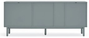 Cassettiera bassa blu-grigio 180x76 cm Corvo - Teulat