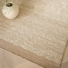 Tappeto in lana beige e crema tessuto a mano 160x230 cm Lima Sand - Asiatic Carpets