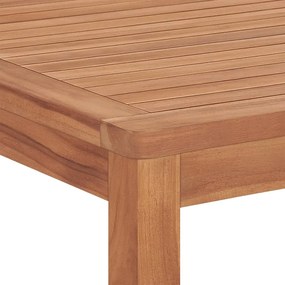 Set da Pranzo per Giardino 9 pz in Legno Massello di Teak