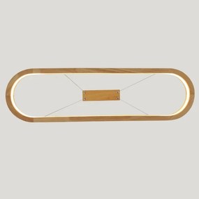 Brilagi - Lampadario LED a sospensione su cavo UMEA WOOD LED/30W/230V 70x20 cm legno di hevea