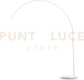 Dorsale lampada da terra bianca 1 luce attacco e27 senza paralume a...