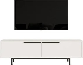 Mobile TV Con Piedini In Ferro 2 Ante Frontali 160x36x45 Ocean Bianco