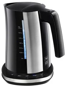 Bollitore Elettrico con Teiera Melitta LOOK AQUA DELUXE BLACK EU Nero/Argentato Acciaio inossidabile 2400 W 1,7 L