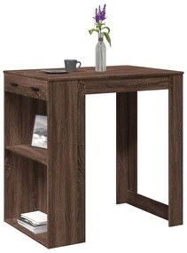 Tavolo Da Bar Rovere Marrone 102x70x103,5 Cm İn Truciolato /