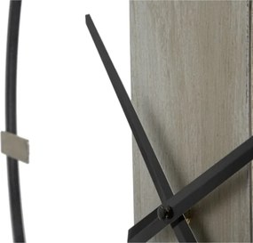 Orologio da muro in metallo stile industrial 61X4,5X63 cm modello Silvery