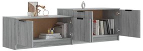 Mobile tv grigio sonoma 158,5x36x45 cm in legno multistrato