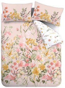 Set copripiumino e federa rosa per letto matrimoniale e per letto esteso 230x220 cm Countryside Floral – Catherine Lansfield