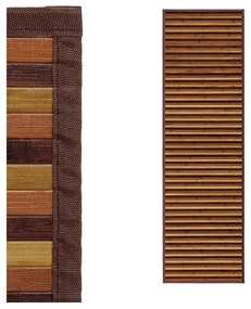 Passatoia in bambù di colore marrone-senape 60x200 cm - Casa Selección