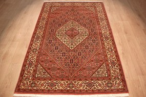 Bidjar Tappeto 140x220 (Iran) Annodato A Mano