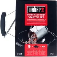 Kit 2 kg bricchetti e 3 cubi accendifuoco per barbecue Weber