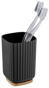 Tazza nera per spazzolini da denti Rotello - Wenko