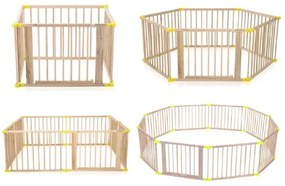 2Kids Toys - Recinto in legno per bambini XXL 210x210 cm beige