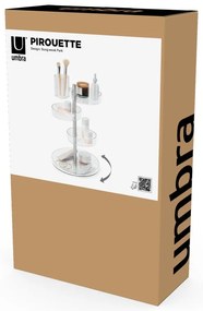 Organizer da bagno in plastica girevole per cosmetici Pirouette - Umbra