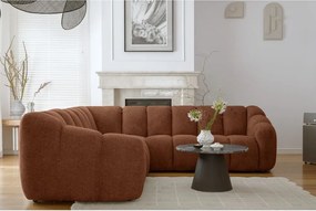 Divano angolare color terracotta Shell – Miuform