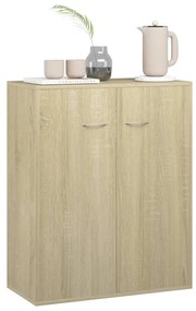 Credenza rovere sonoma 60x30x75 cm in truciolato