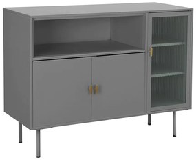 Vetrina grigia in metallo 104x80 cm Rosalie - Støraa