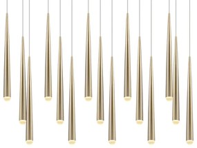 Lampadario LED dorato Cala – Trio Select