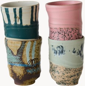 Set di 4 tazze dipinte a mano Artist Ceramics